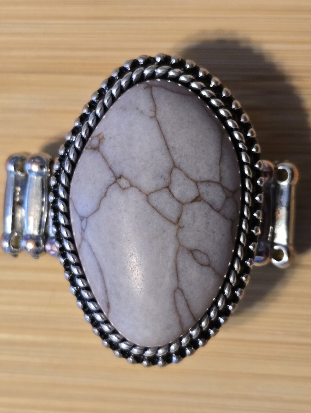 💥Vintage Southwestern Style Oval Stone Stretch Ring